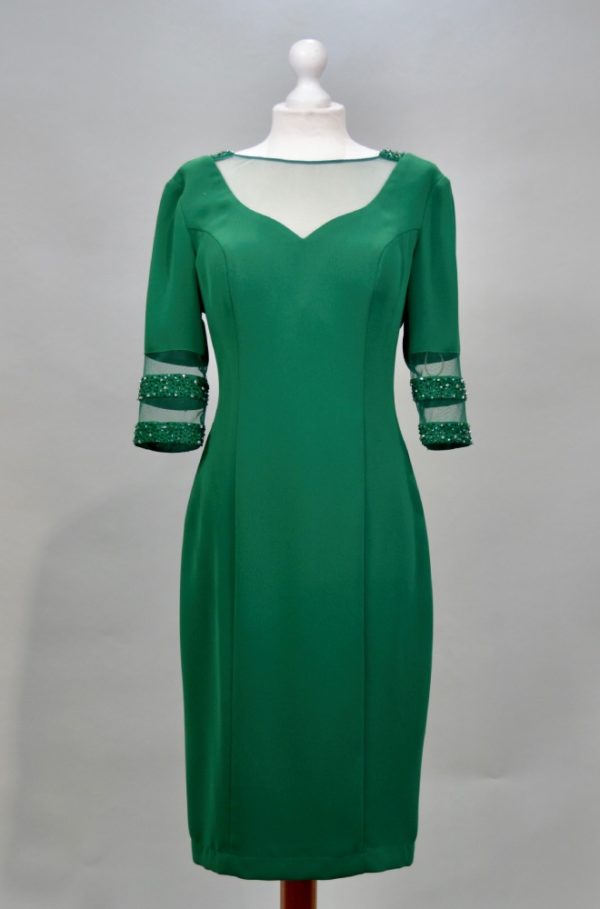 Alquilar vestido corto verde