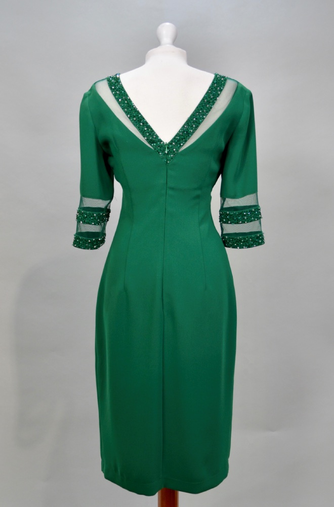 Alquiler vestido corto verde